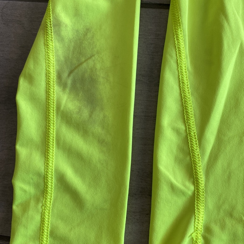 Boys Nike Compression Long Sleeve Shirt Neon Yellow/Volt - Set of 2 - Picture 6 of 7